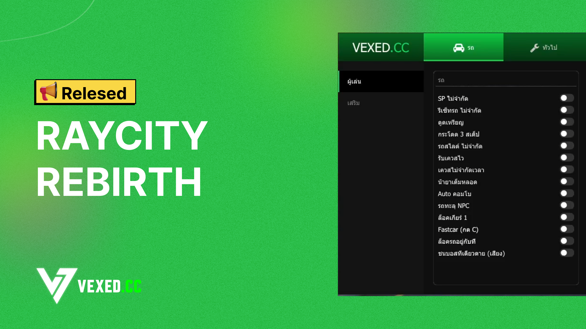 โปร Raycity Rebirth Cheat V1