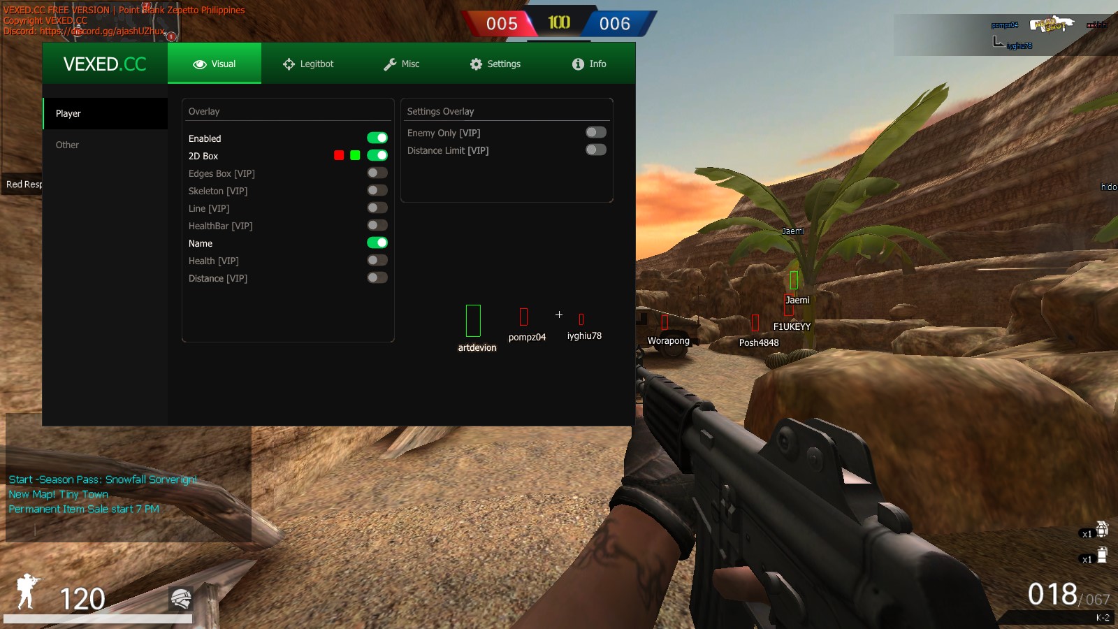 โปรฟรี Point Blank Zepetto Philippines Free Cheat V1