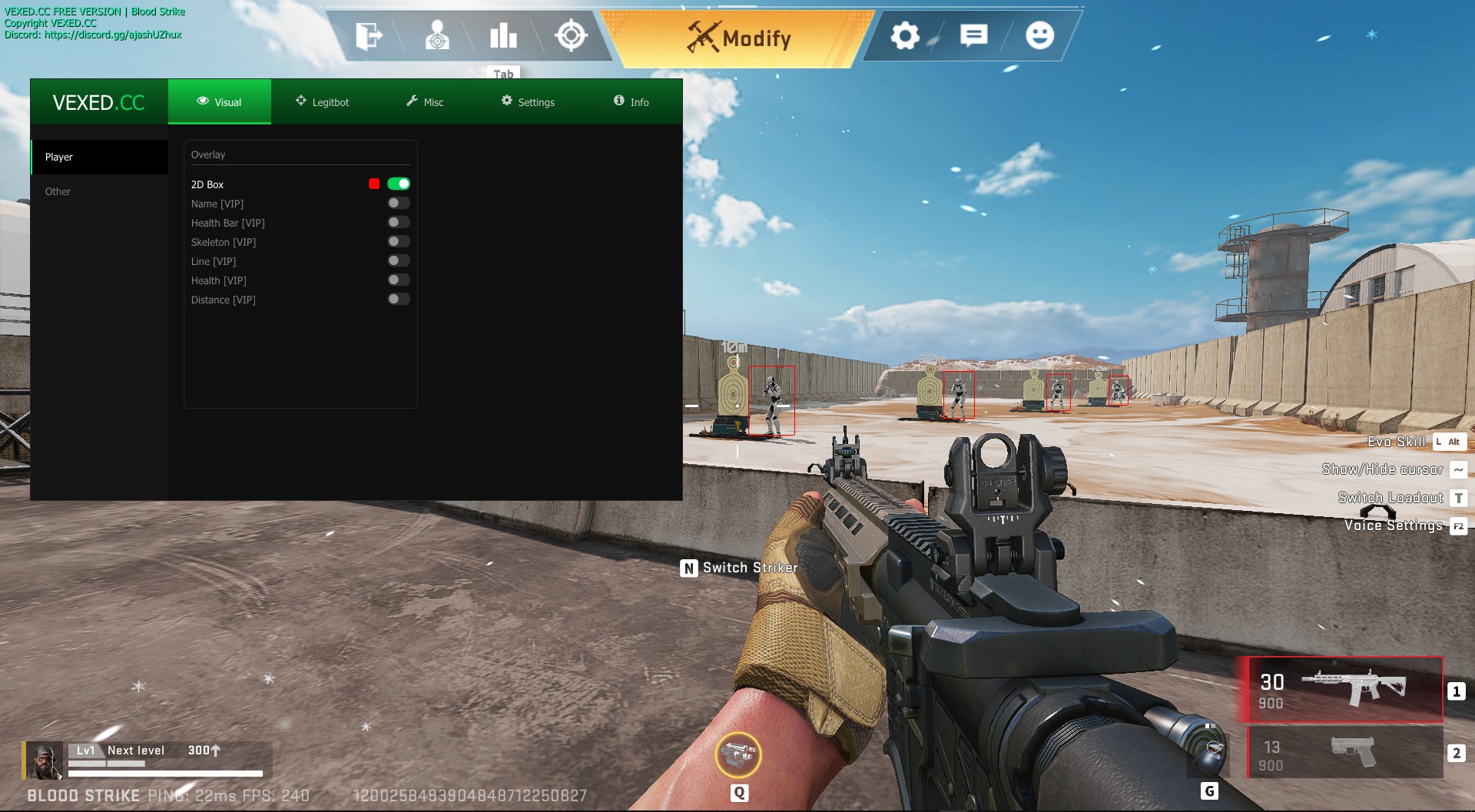 โปรฟรี Blood Strike Cheat V1