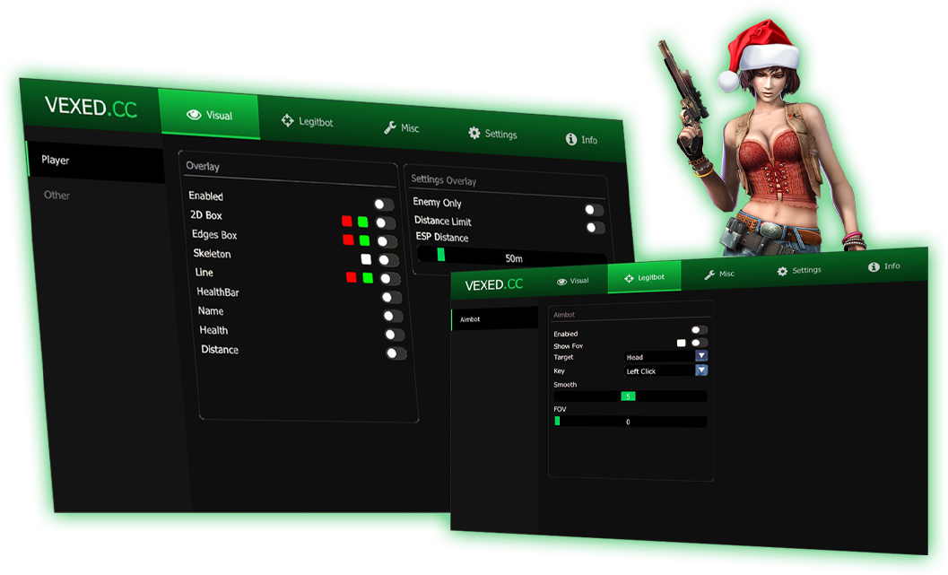 VEXED Cheats Menu